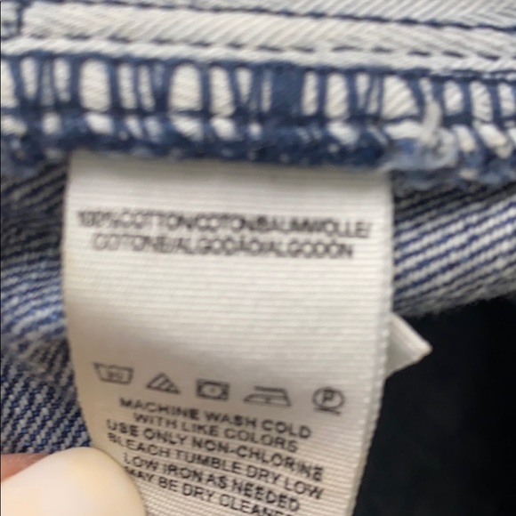 Free People high rise button fly denim shorts 25 - Picture 8 of 10